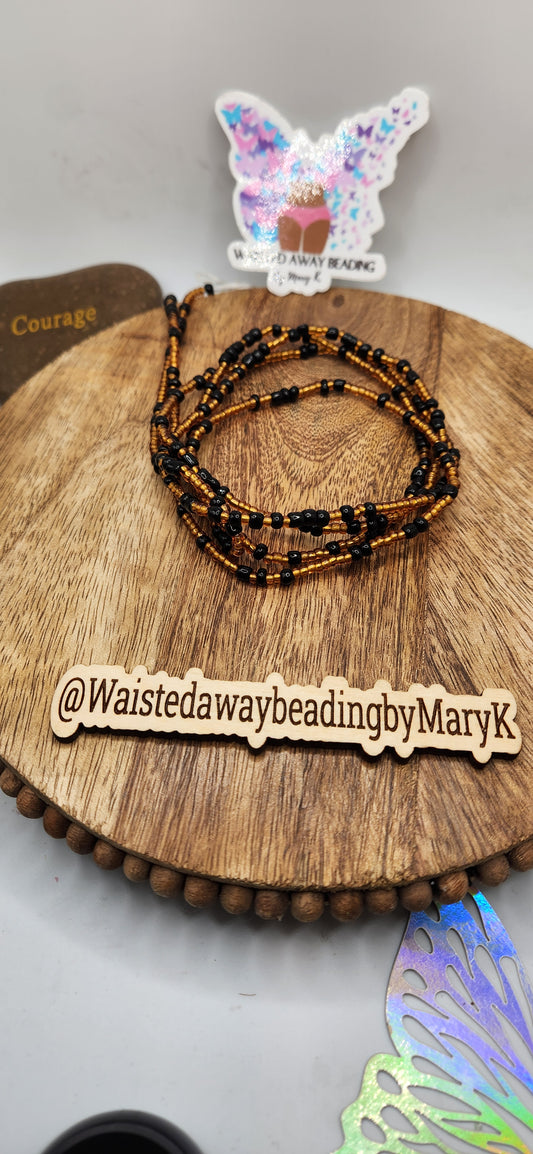 Black and gold traditional tie one