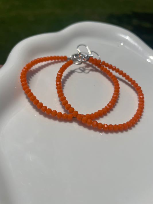 Classy lady red earrings