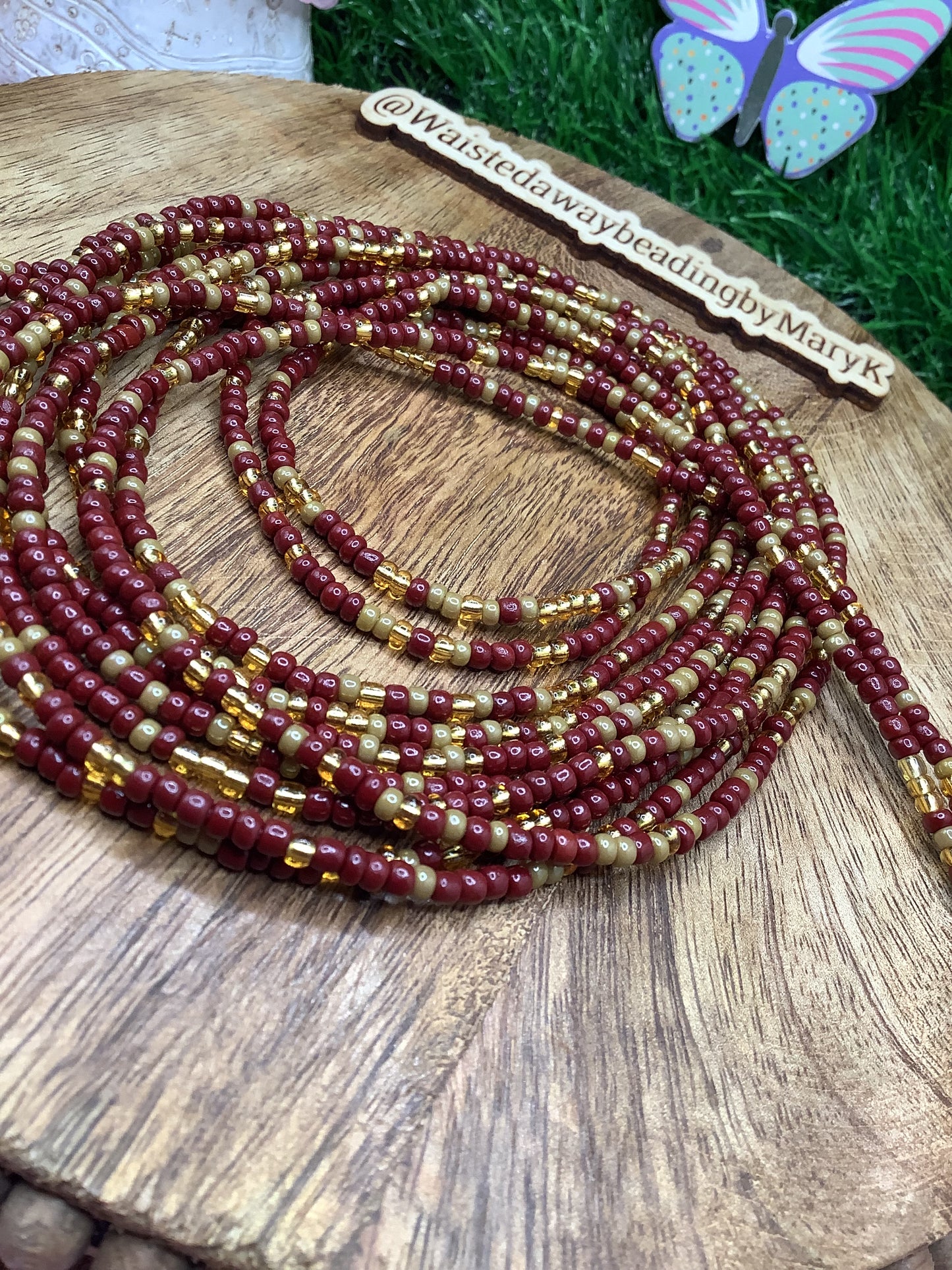 African traditional tie on waistbeads