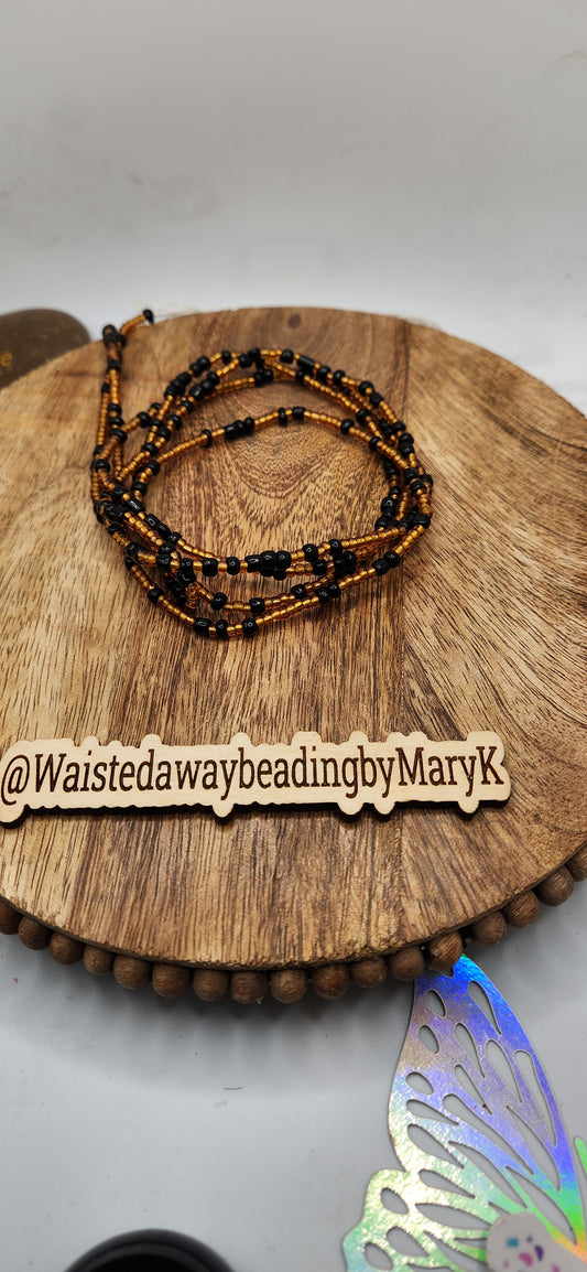 Black and gold traditional tie one