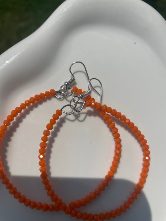 Classy lady red earrings