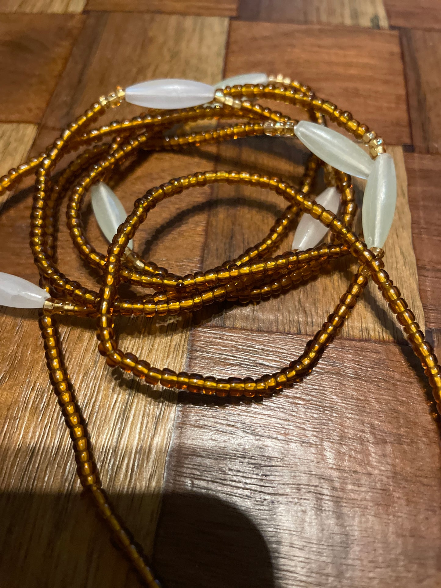 Earth tone glow in the dark traditional tie on waistbands.