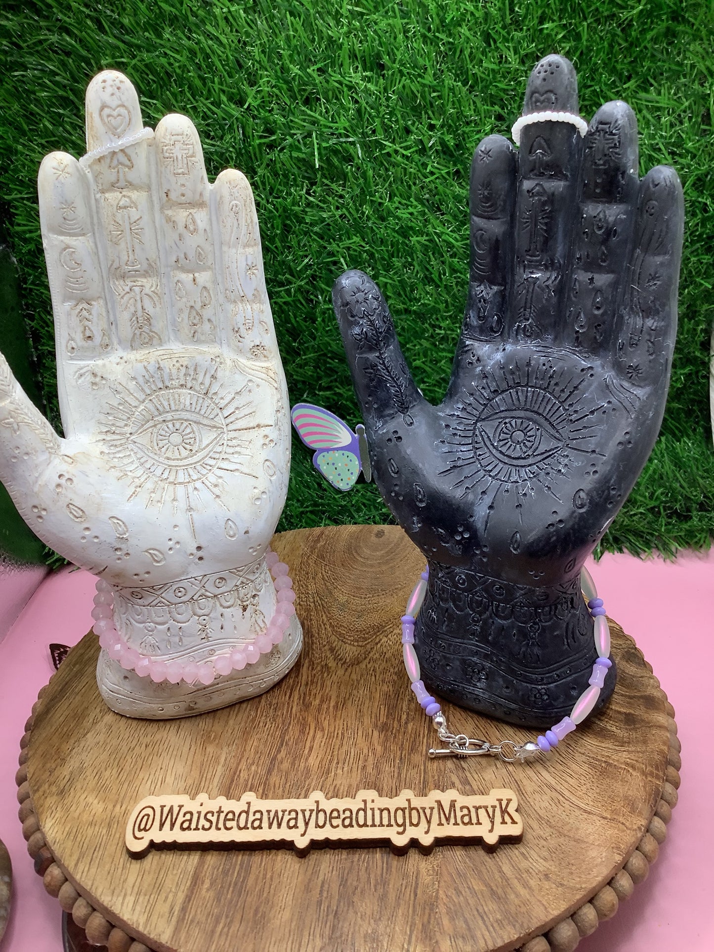 Beaded handcrafted hand adornment