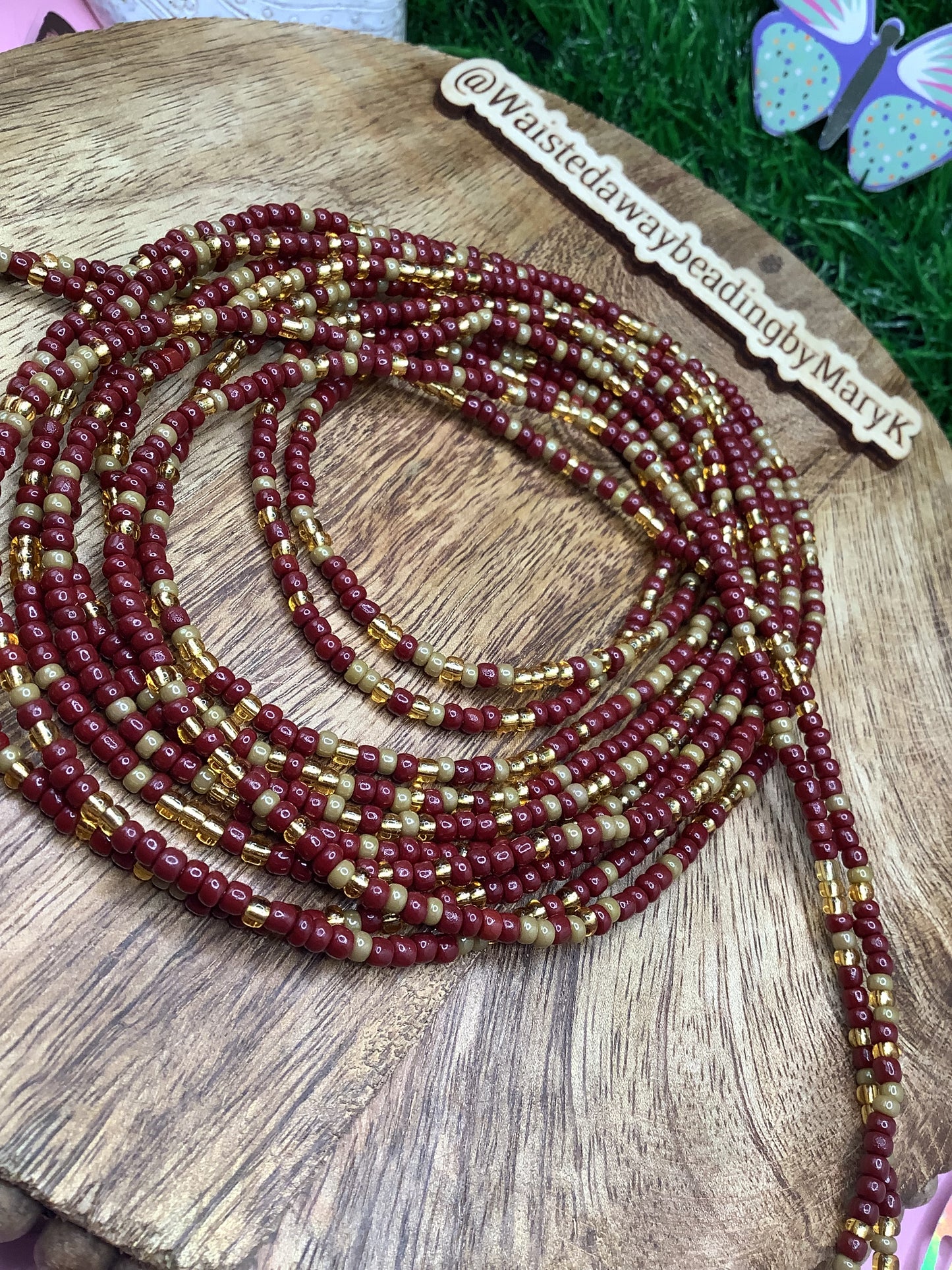 African traditional tie on waistbeads